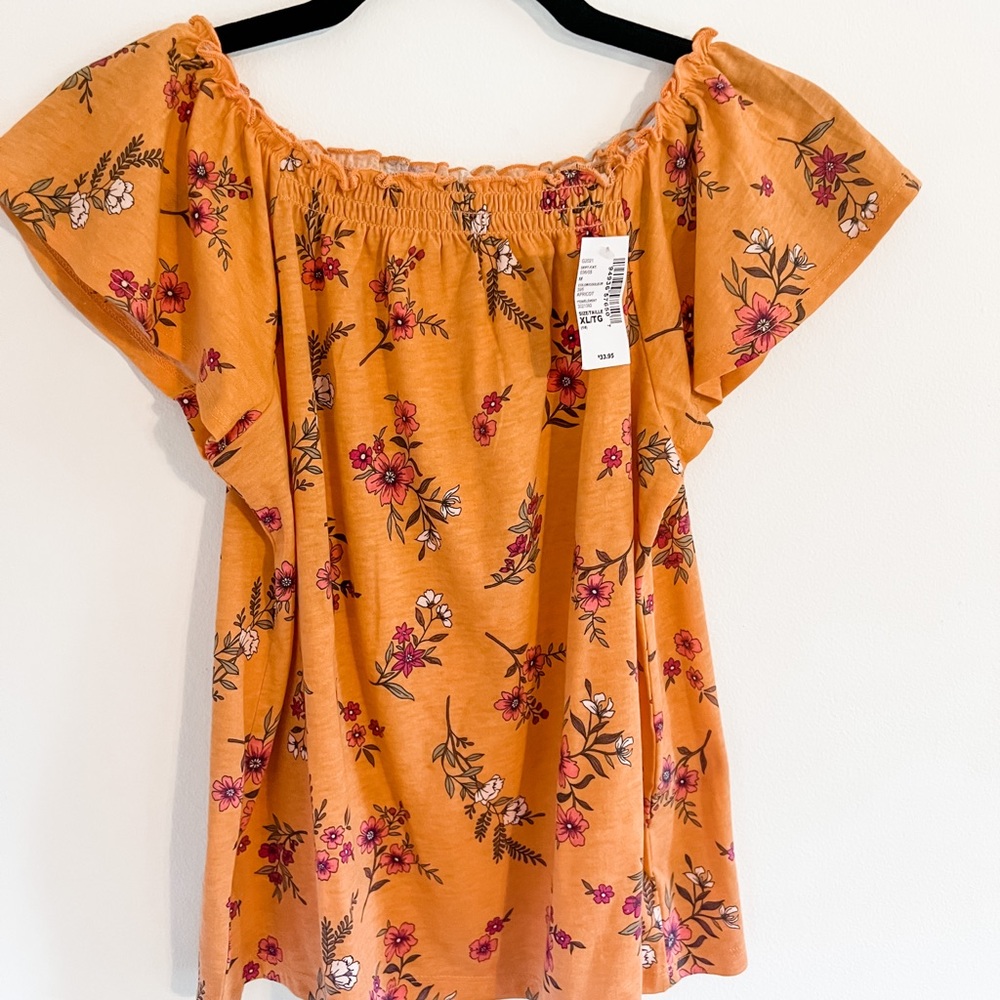 Children’s Place Floral Top ~ Size Girls X-Large (14)
